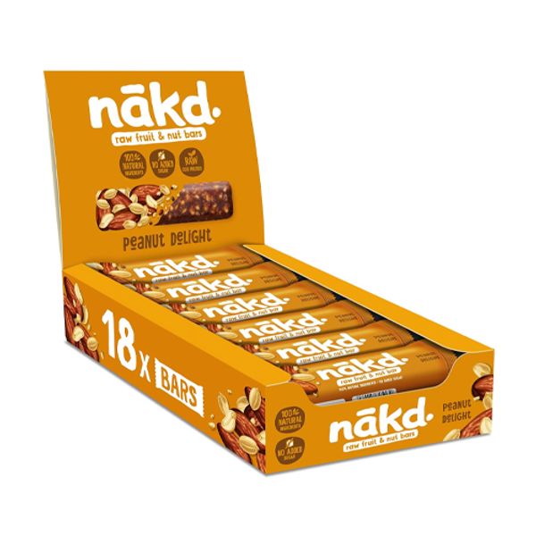 Hovedbilde Raw Fruit & Nut Bars Peanut Delight (Kartong 18 x ...