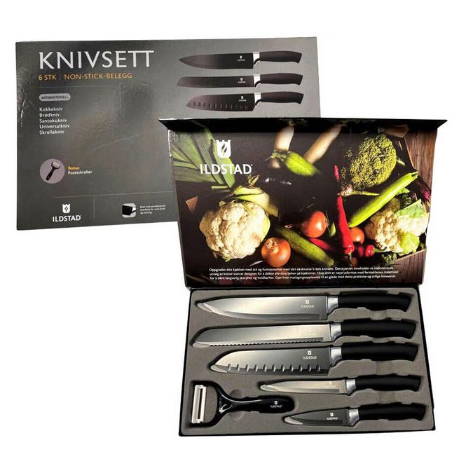 Hovedbilde Knivsett Non-Stick 6 deler