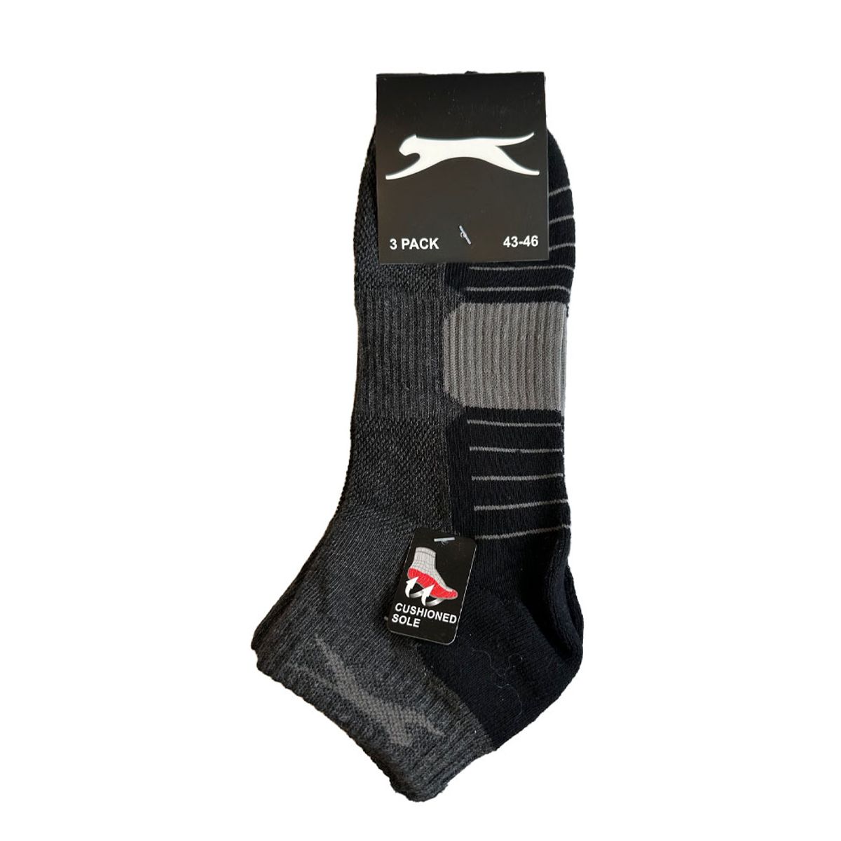 Sport Ankelsokker 3pk - Sort