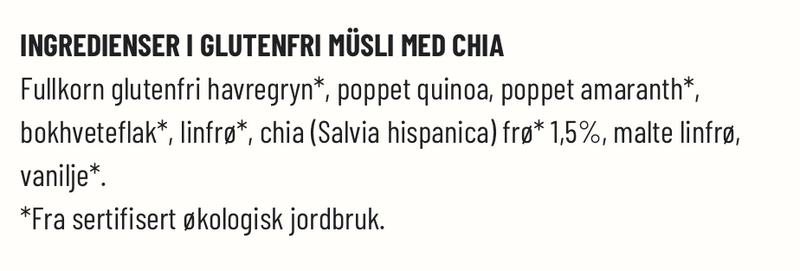 Müsli med Chia 