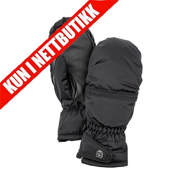 Alpine Primaloft Leather Mitt - Female Black