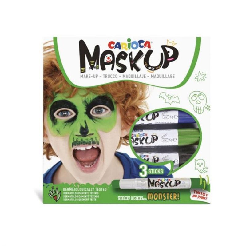 Ansiktsmaling Monster - 3 Sticks