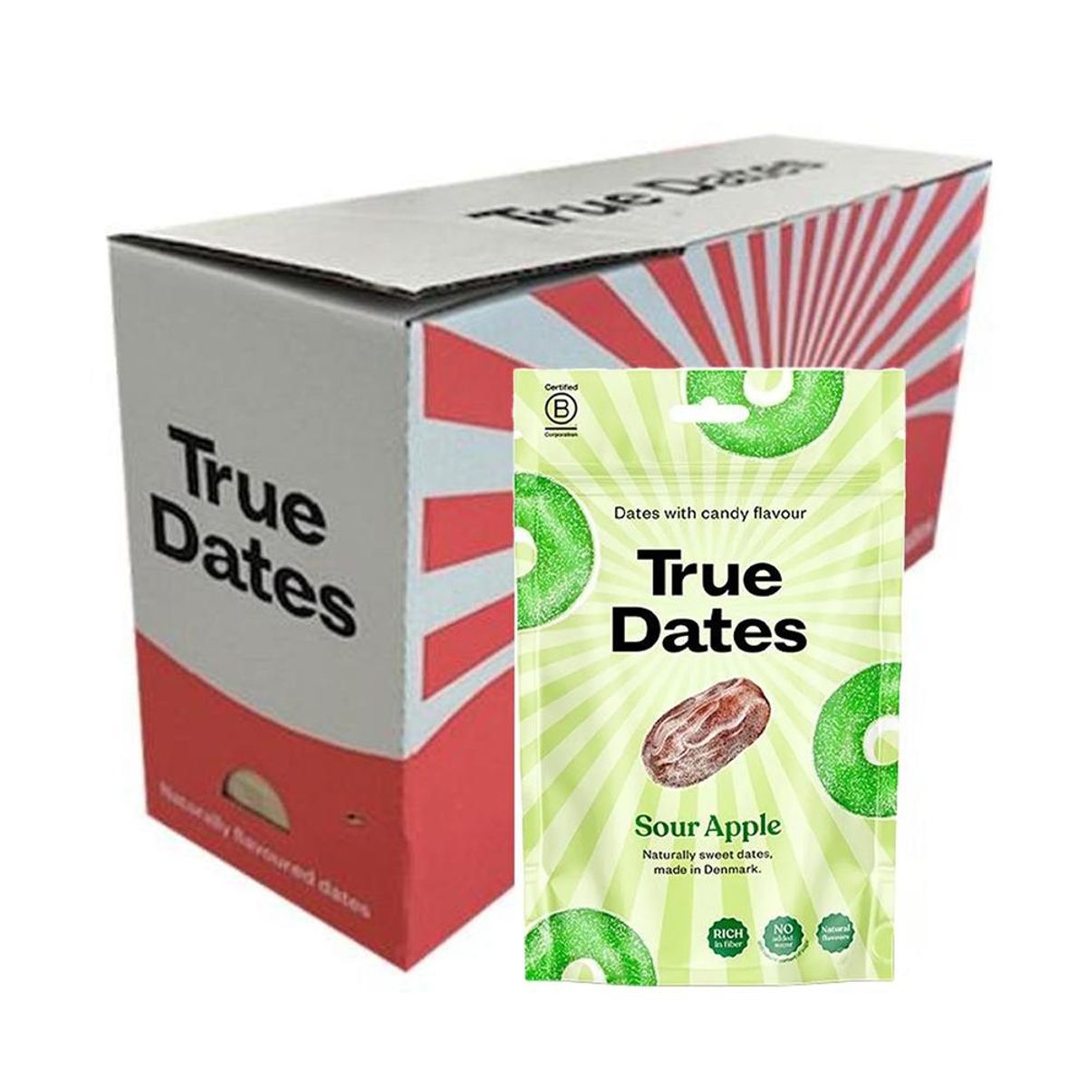 True Dates Sour Apple (Kartong 12 x 100g)