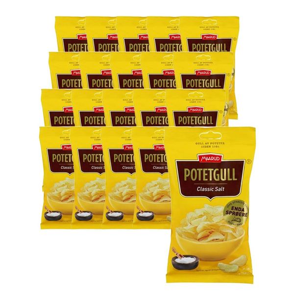 Classic Salt Potetgull (kartong 20 x 40g)