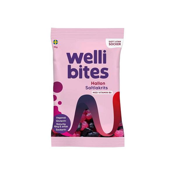 Bilde av Sunt Godteri - Bringebær og Salt Lakris