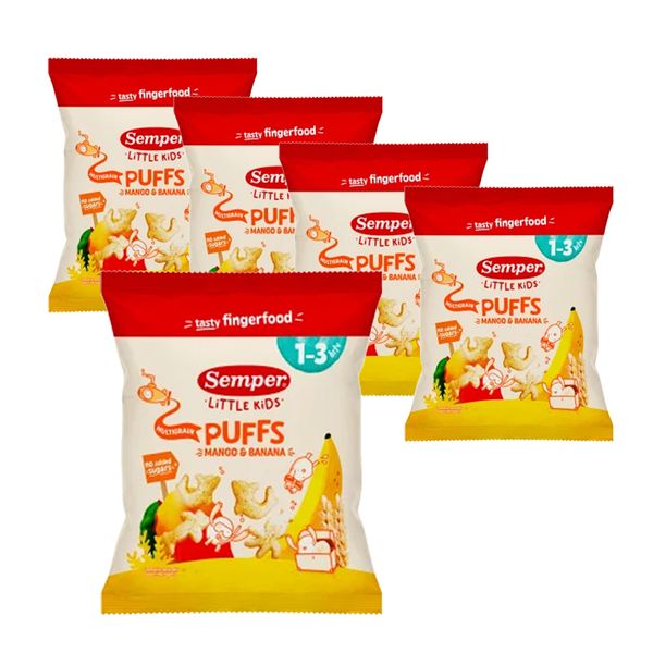Multigrain Puffs Mango & Banan (Kartong 5 x 18g)