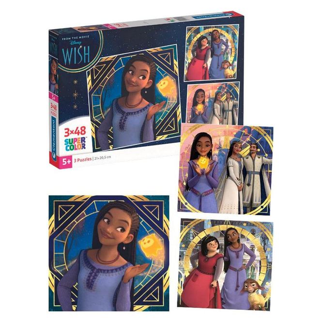 Hovedbilde Puslespill 3 x 48 Brikker - Disney Wish