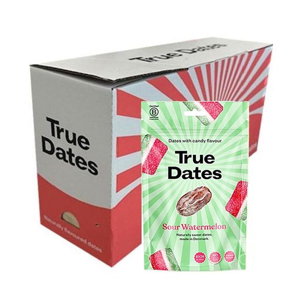 Hovedbilde True Dates Sour Watermelon (Kartong 12 x 100g)