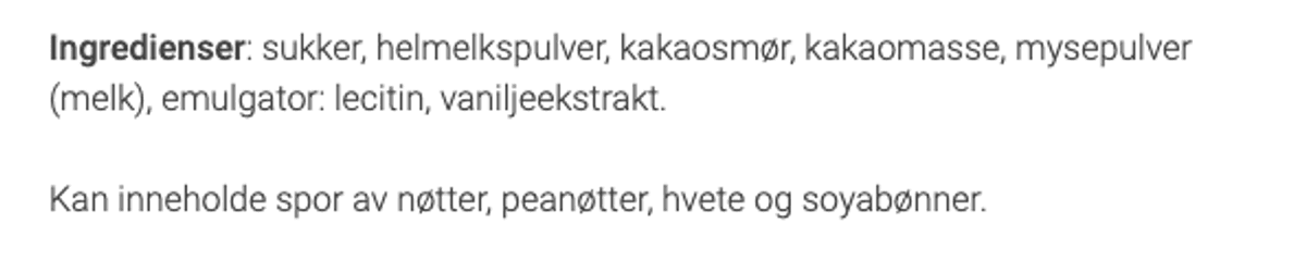 Julekuler Melkesjokolade