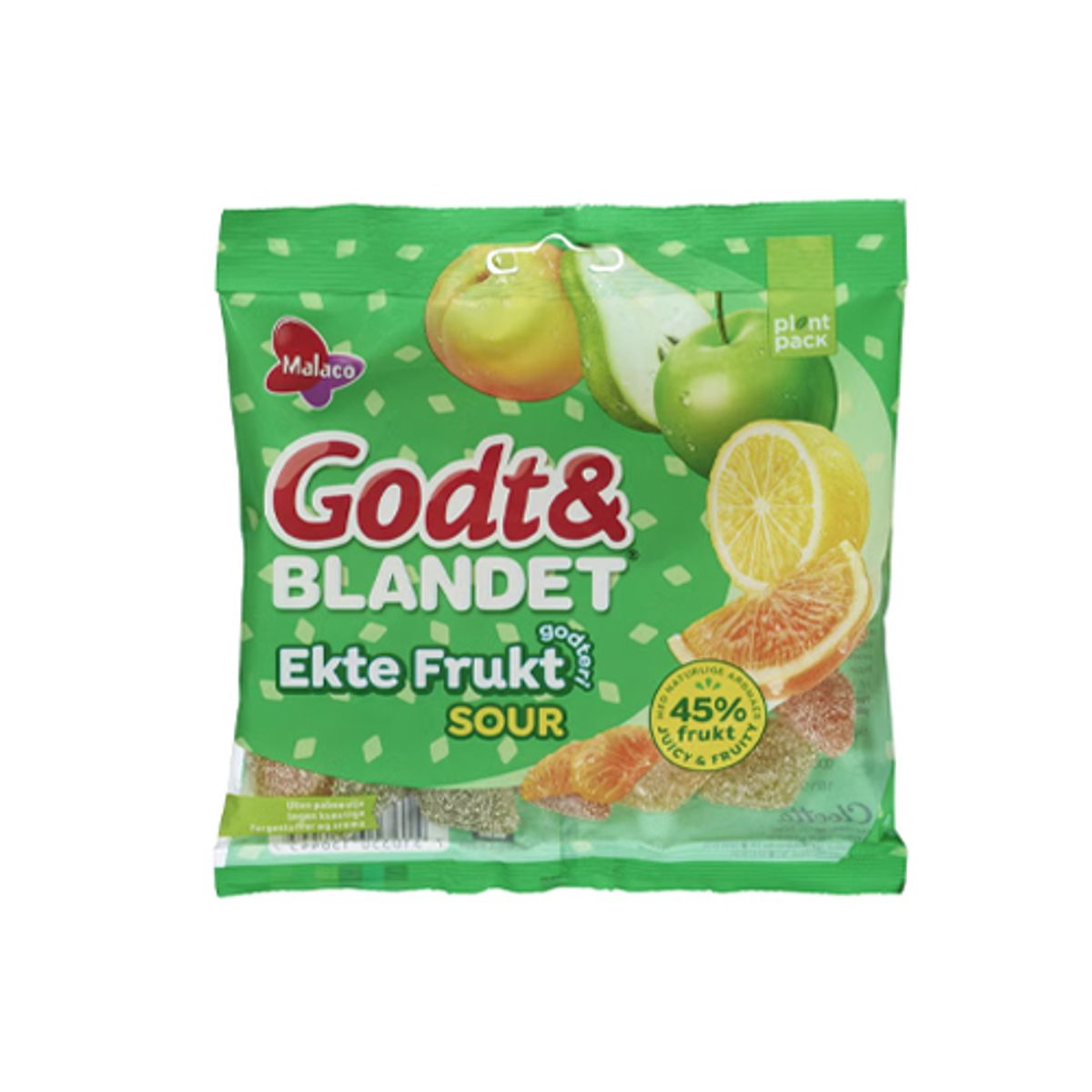 Godt & Blandet Ekte Frukt - Sour