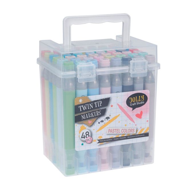 Hovedbilde Twin Tip Tusjer DUO - 48pk Pasteller